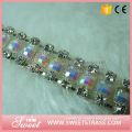 wholesale ab crystal square cup chain shoe decorations